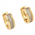 EARRINGS Surgical steel 316L HOOPS WITH RHINESTONES